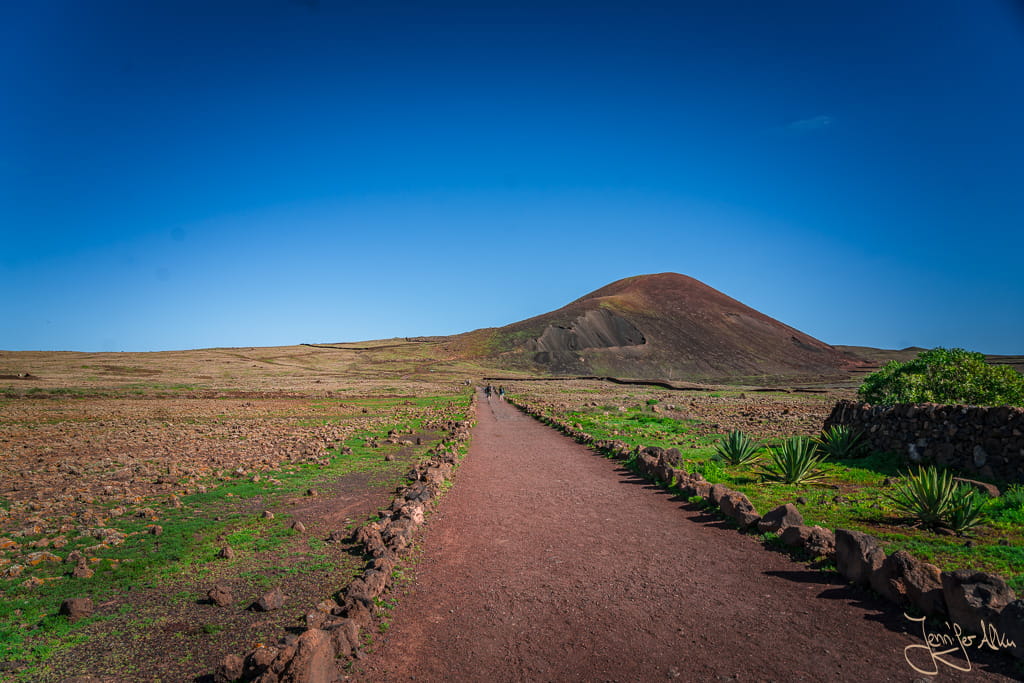 Wanderweg von Lajares zum Calderon Hondo auf Fuerteventura