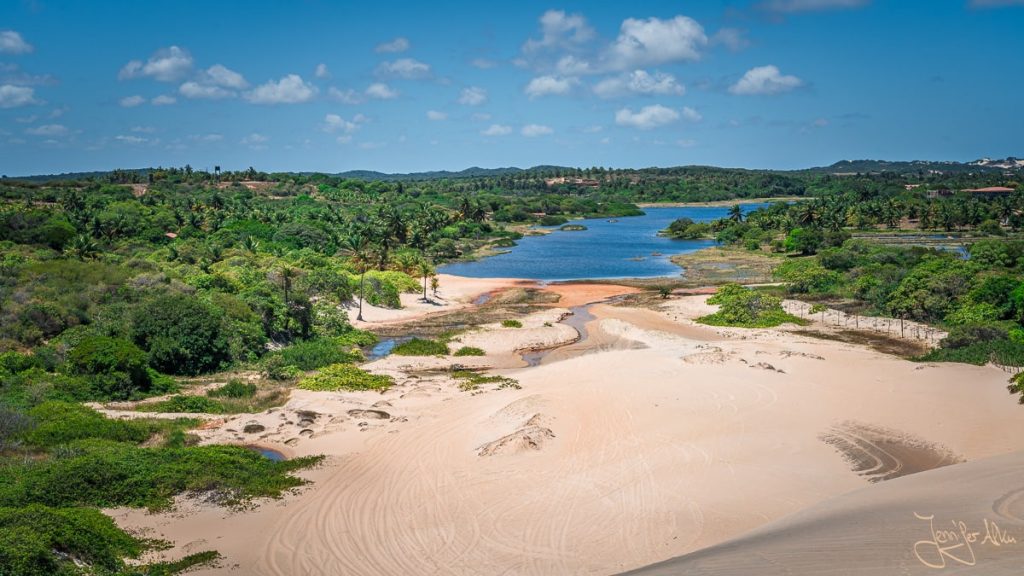 Dieses Bild zeigt eine weitere Lagune bei Genipabu bei Natal in Brasilien