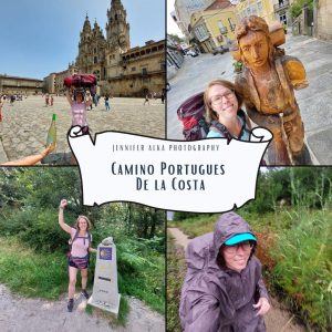 Dies ist das Coverbild für meinen Reisebericht über den Camino Portugues de la Costa von Porto bis Santiago de Compostela