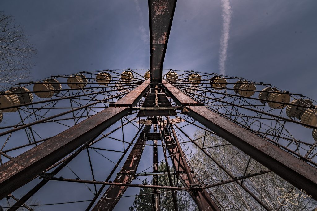Verlassener Freizeitpark von Tschernobyl - Autoskooter