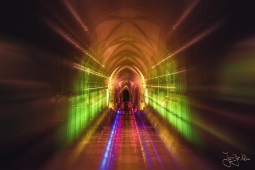 Kronach leuchtet 2019 - gezoomed bei der Aufnahme