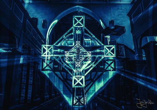 Kronach leuchtet 2019 - gezoomed bei der Aufnahme