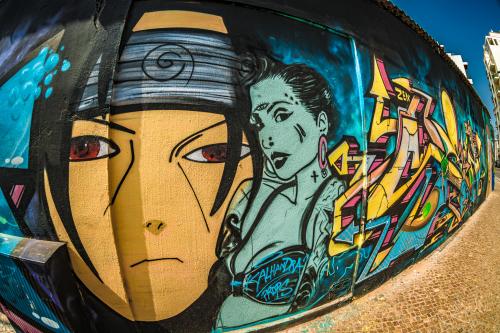 Streetart in Olhao, Portugal