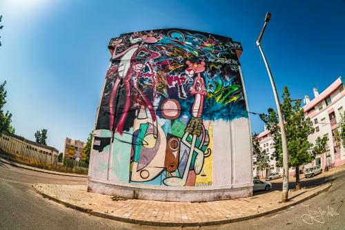 Streetart in Olhao, Portugal