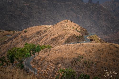Beeindruckende Landschaft auf dem Weg von Tejeda nach Artenara.