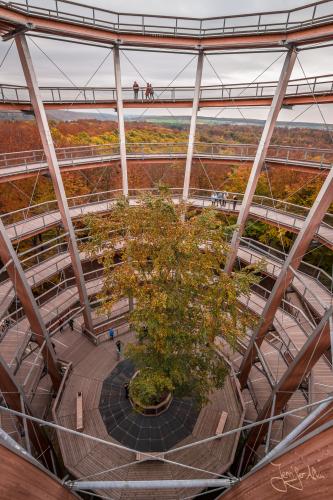 Der Aussichtsturm - Baumwipfelpfad Steigerwald