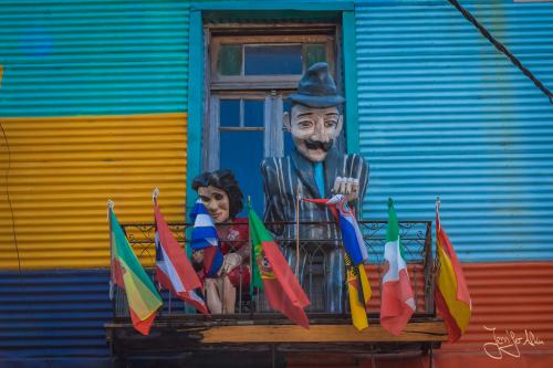 Die Sehenswürdigkeit / Touristenattraktion La Boca - Buenos Aires / Argentinien