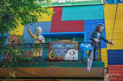 Die Sehenswürdigkeit / Touristenattraktion La Boca - Buenos Aires / Argentinien