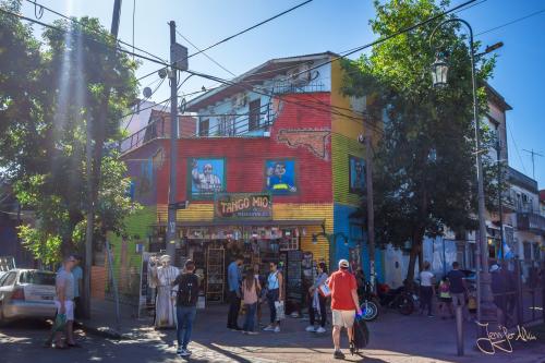 Die Sehenswürdigkeit / Touristenattraktion La Boca - Buenos Aires / Argentinien