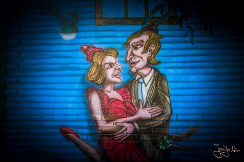 Der Tango ist im Hafenviertel La Boca in Buenos Aires allgegenwärtig...