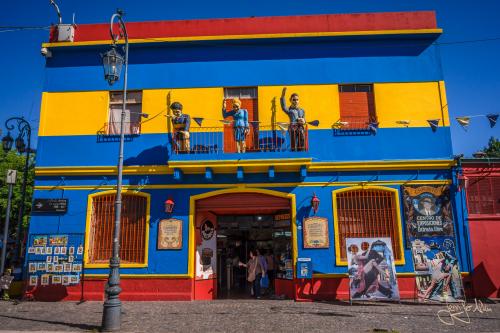 Die Sehenswürdigkeit / Touristenattraktion La Boca - Buenos Aires / Argentinien