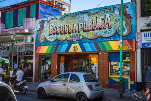 Die Sehenswürdigkeit / Touristenattraktion La Boca - Buenos Aires / Argentinien