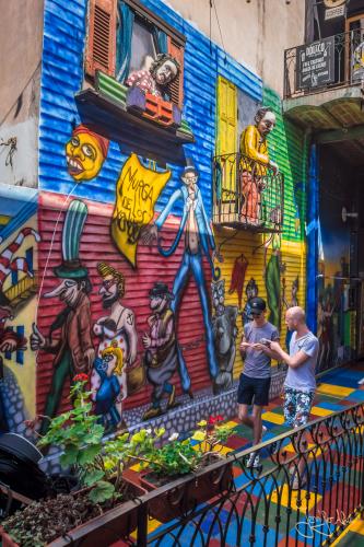 Die Sehenswürdigkeit / Touristenattraktion La Boca - Buenos Aires / Argentinien