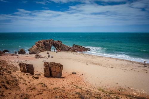Pedra Furada in der Nähe von Jericoacoara im Nordosten von Brasilien