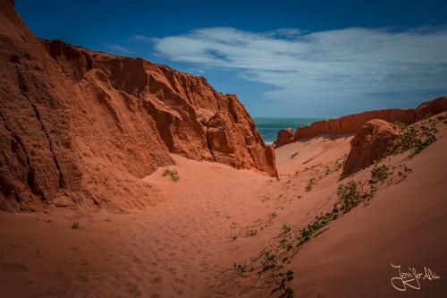 Der Weg zum Strand Praia de Canoa Quebrada