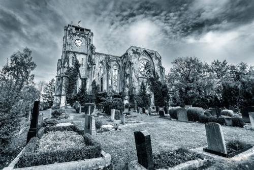 Kirchenruine Wachau - nahe Leipzig, Sachsen, Deutschland