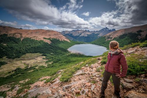 Blick zurück zur Laguna CAB / LLuvu - Trekking von der Laguna CAB zur Laguna Creton