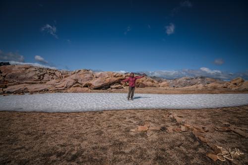 Schnee auf dem Cerro CAB