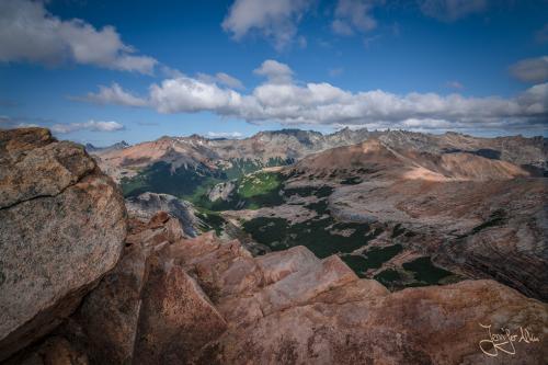 Atemberaubende Aussicht beim Aufstieg auf den Cerro Cristal - Trekking von der Laguna CAB zur Laguna Creton