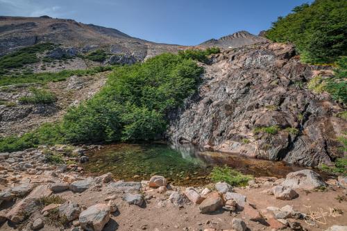 Camping unterhalb der Laguna Creton