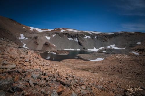 Laguna Jujuy mit Resten vom Schnee