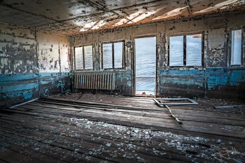 Hausboot - Tschernobyl, Ukraine