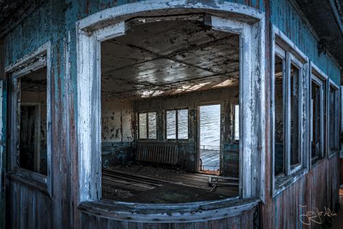 Hausboot - Tschernobyl, Ukraine