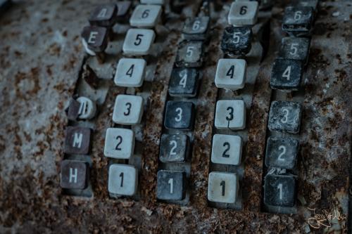 Die große verlassene Schule in Tschernobyl / Ukraine