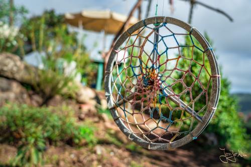 Ein Dreamcatcher verschönert den Garten