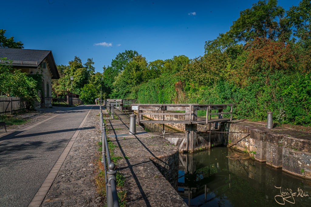 Dieses Bild zeigt die Schleusse 100 im Bamberger Mühlwörth