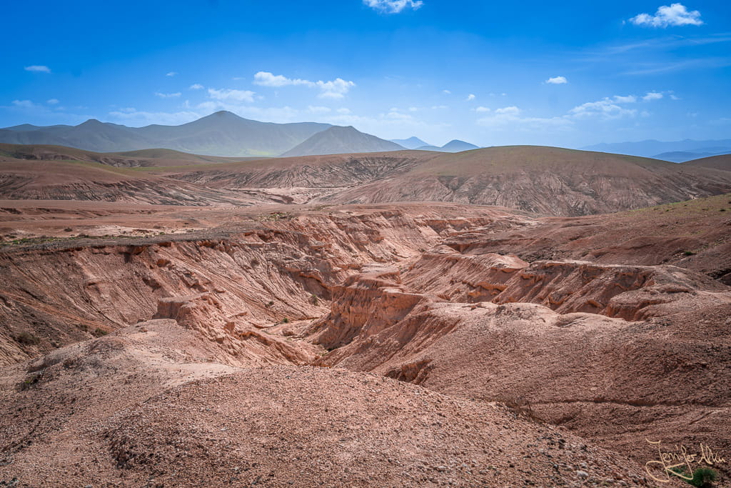 Aussicht über die Barranco de los Encantados Schlucht auf Fuerteventura