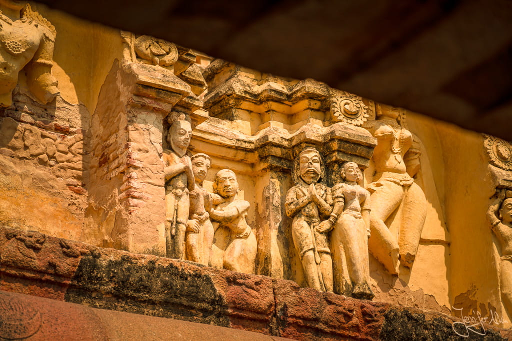 Detailaufnahme Ornamente Virupaksha Tempel Hampi