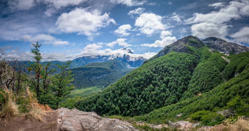 Unten im Tal befindet sich die Pampa Linda
