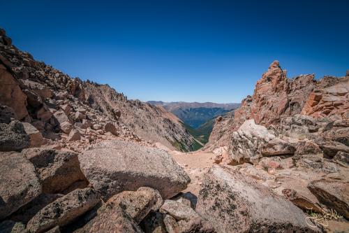 Trekking bei Bariloche: Rückweg von Refugio Frey über die Laguna Schmoll