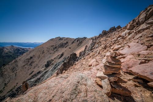 Trekking bei Bariloche: Rückweg von Refugio Frey über die Laguna Schmoll