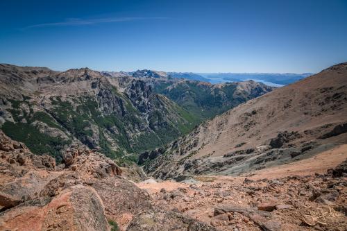 Trekking bei Bariloche: Rückweg von Refugio Frey über die Laguna Schmoll