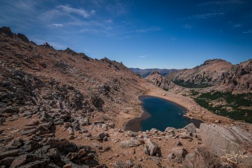 Aussicht über die Laguna Schmoll, Nationalpark Nahuel Huapi, Bariloche, Argentinien