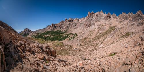 Trekking bei Bariloche: Rückweg von Refugio Frey über die Laguna Schmoll