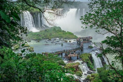 Stege - Iguazu Wasserfälle in Brasilien