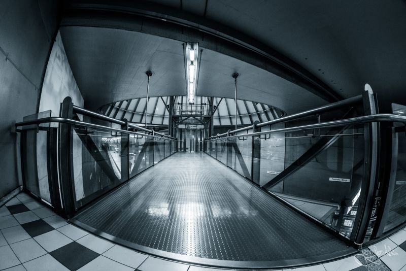 U-Bahn Station Frankfurt Architekturfotografie