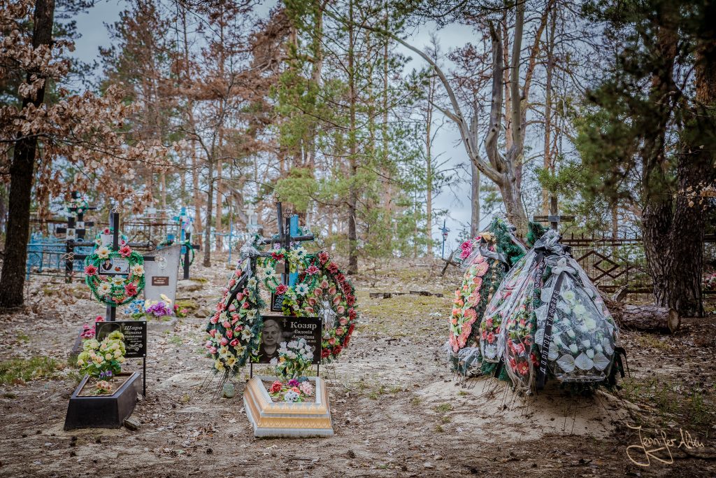 Der Friedhof von Kupovate, Tschernobyl - Ukraine