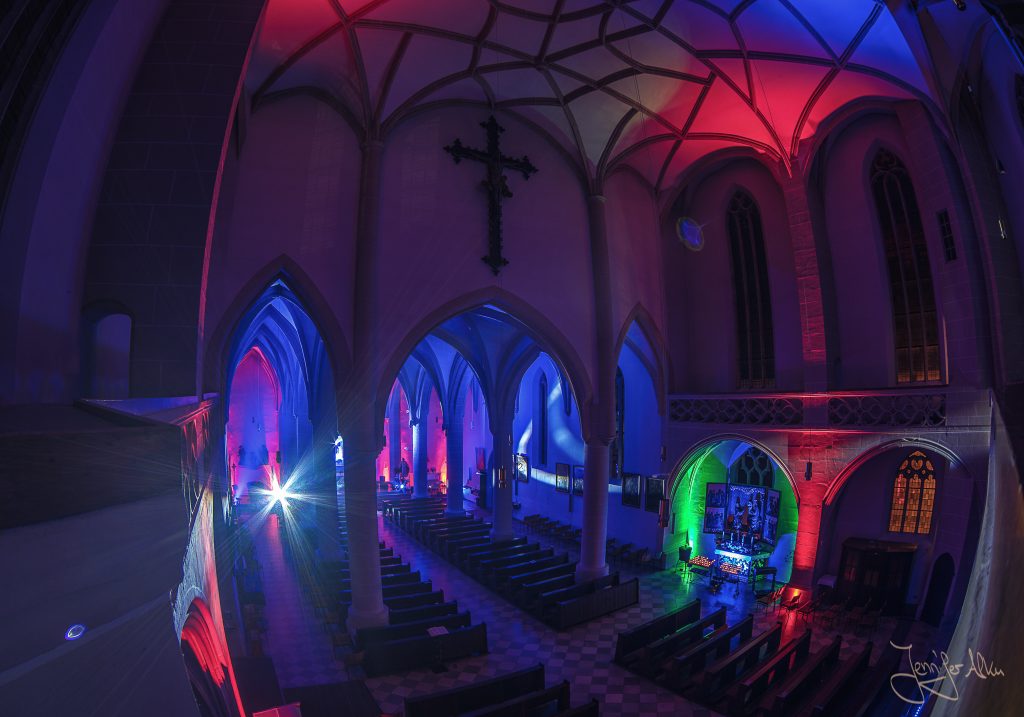 Lasershow - Stadtpfarrkirche St. Johannes