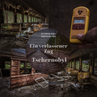 Ein verlassener Zug in Tschernobyl