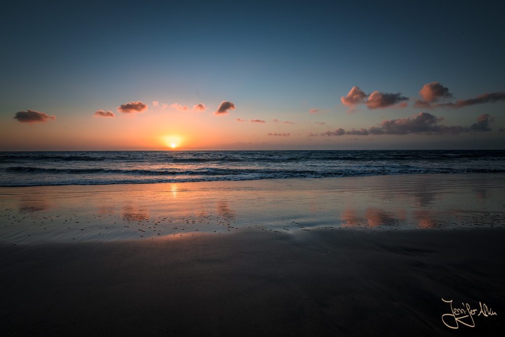 Sonnenuntergang am Strand von Güi Güi