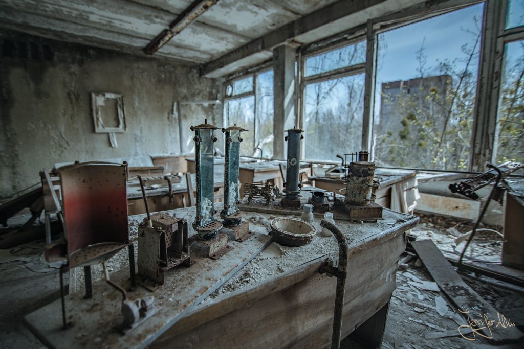 Der Physikraum - Die verlassene Schule in Pripyat