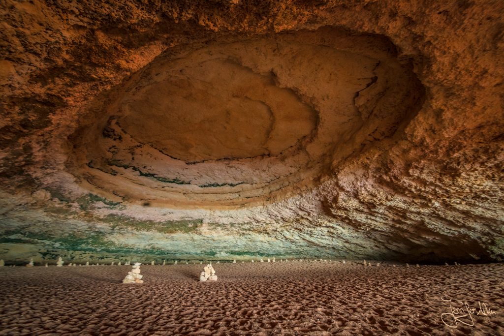 Der Hintere Bereich der Benagil Cave