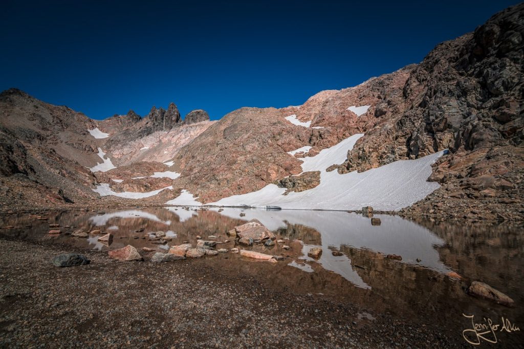 Dieses Bild zeigt eine Lagune auf dem Cerro Lopez bei Bariloche