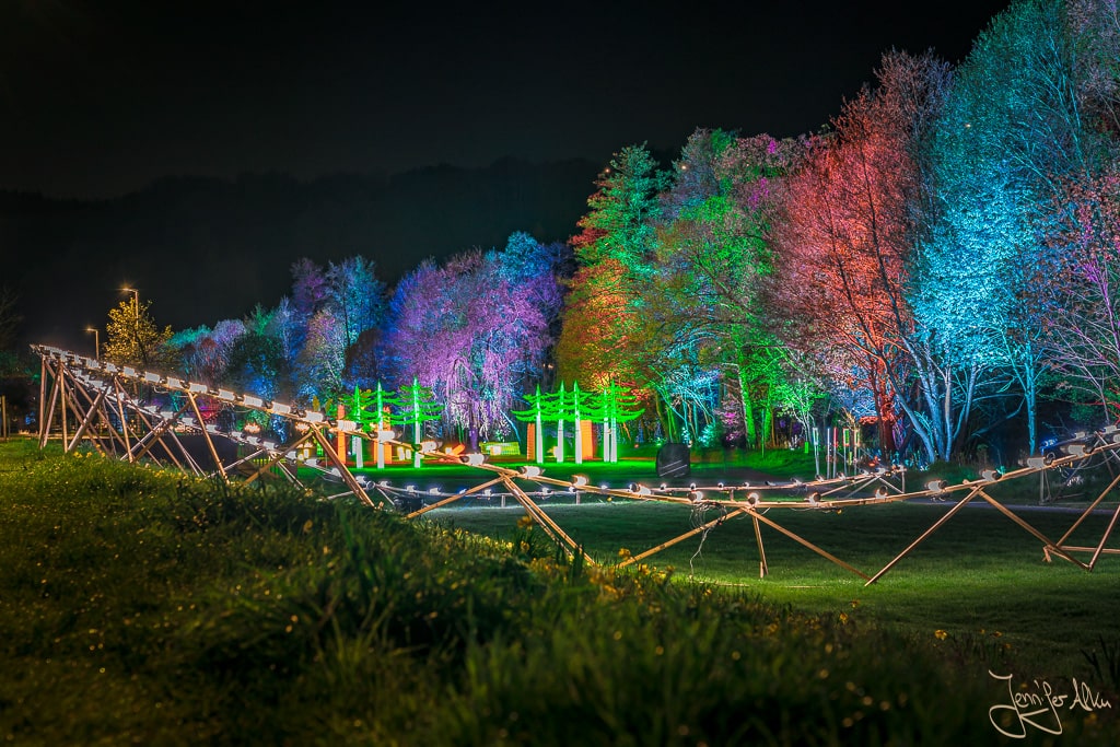 Dieses Bild zeigt den Lichtpunkt Ping auf der Veranstaltung Kronach leuchtet 2023
