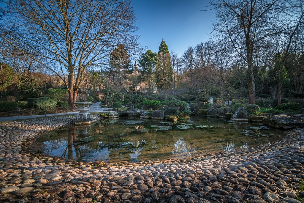 Dieses Bild zeigt den Japanischen Garten auf dem Gelände der Landesgartenschau in Würzburg
